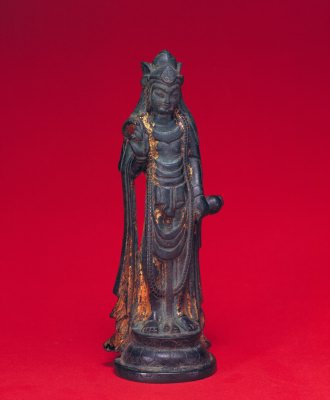 图片[1]-Chang Cong made a bronze gilded Avalokitesvara statue-China Archive